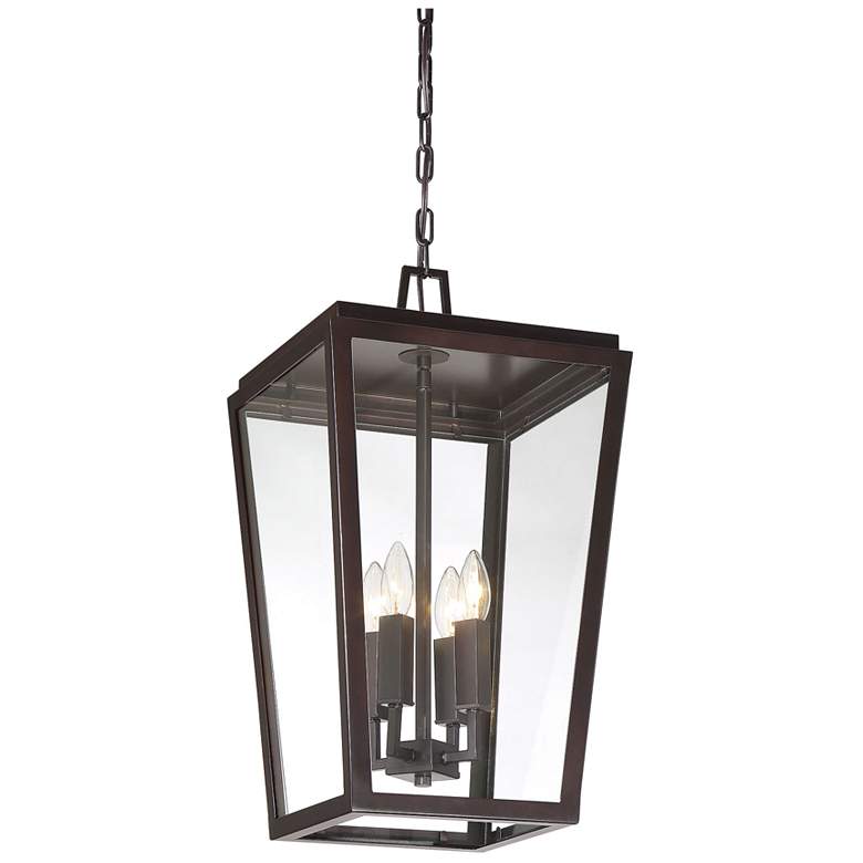 Image 1 Savoy House Milton 12"W English Bronze 4-Light Mini Pendant