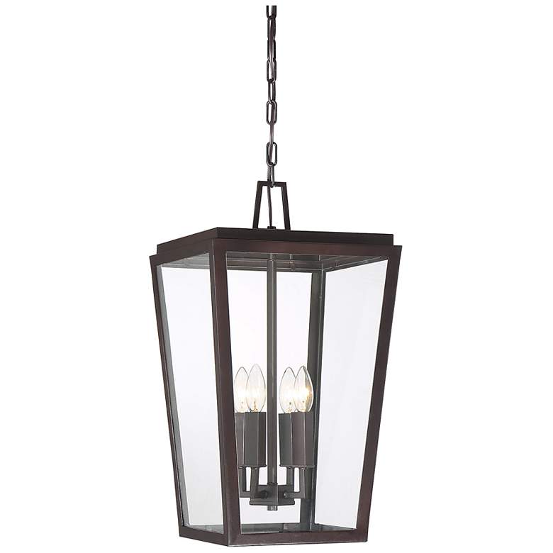 Image 4 Savoy House Milton 12"W English Bronze 4-Light Mini Pendant more views