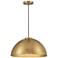 Savoy House Minas 18" Wide Natural Brass Pendant Light