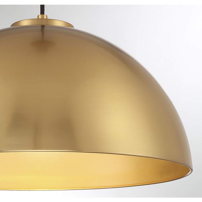 Image 3 Savoy House Minas 18" Wide Natural Brass Pendant Light more views