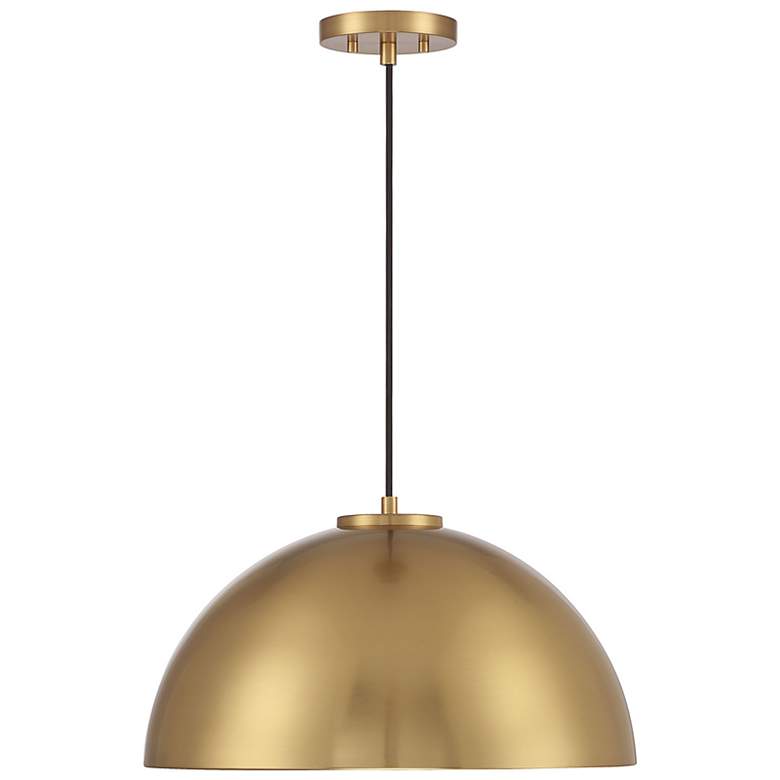 Image 4 Savoy House Minas 18" Wide Natural Brass Pendant Light more views
