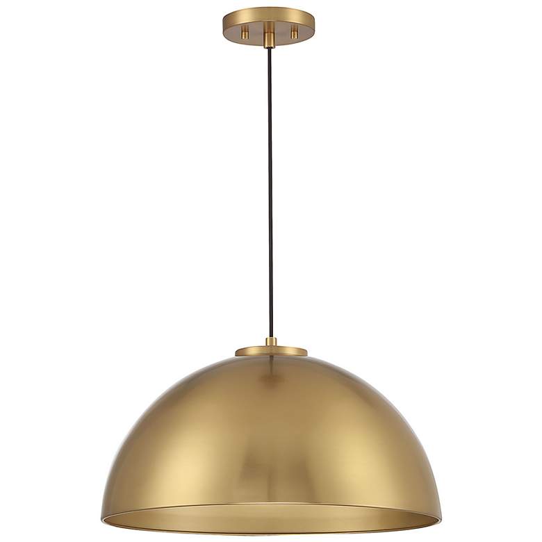 Image 6 Savoy House Minas 18" Wide Natural Brass Pendant Light more views
