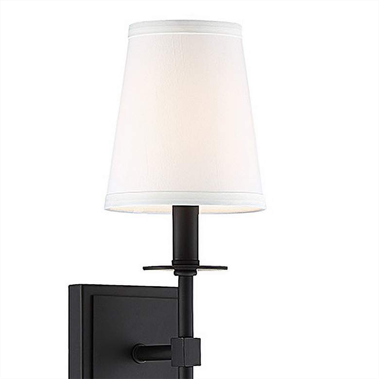 Image 3 Savoy House Monroe 20" High Matte Black Wall Sconce more views