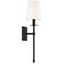 Savoy House Monroe 20" High Matte Black Wall Sconce in scene
