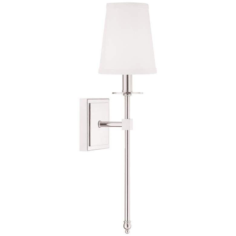 Image 1 Savoy House Monroe 20 inch High Polished Nickel Wall Sconce