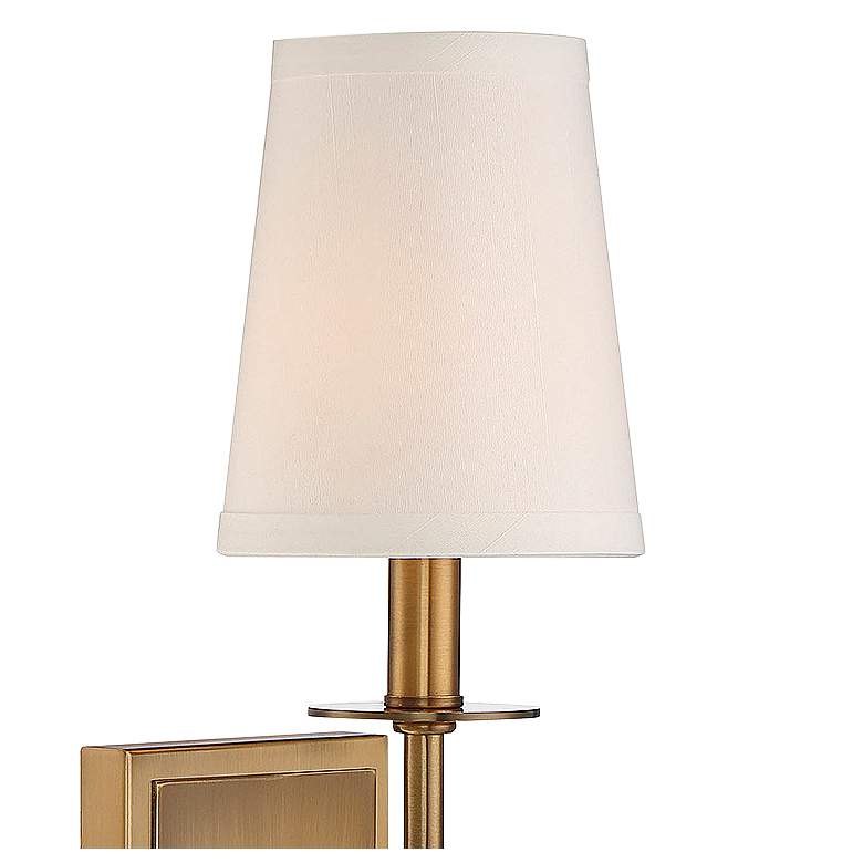 Image 3 Savoy House Monroe 20" High Warm Brass Wall Sconce more views