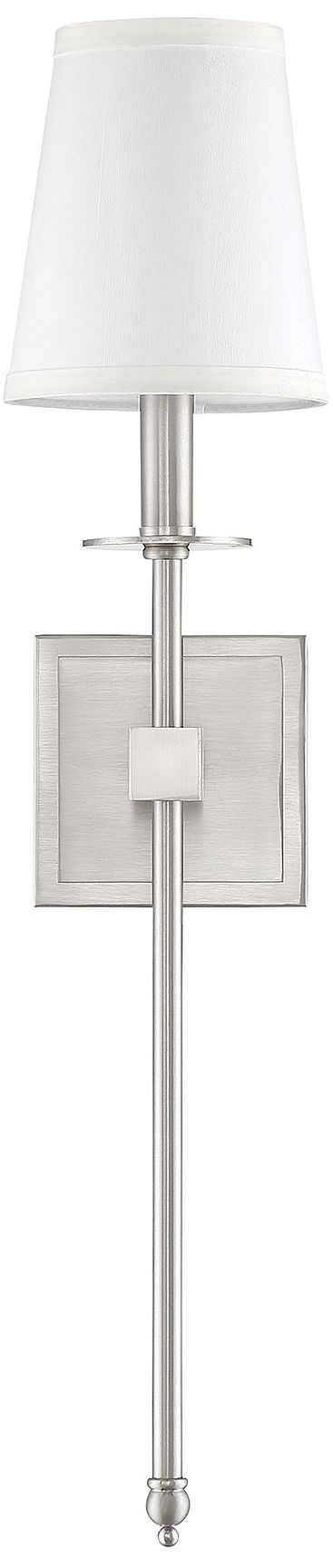 Image 2 Savoy House Monroe 24" High Satin Nickel Wall Sconce more views
