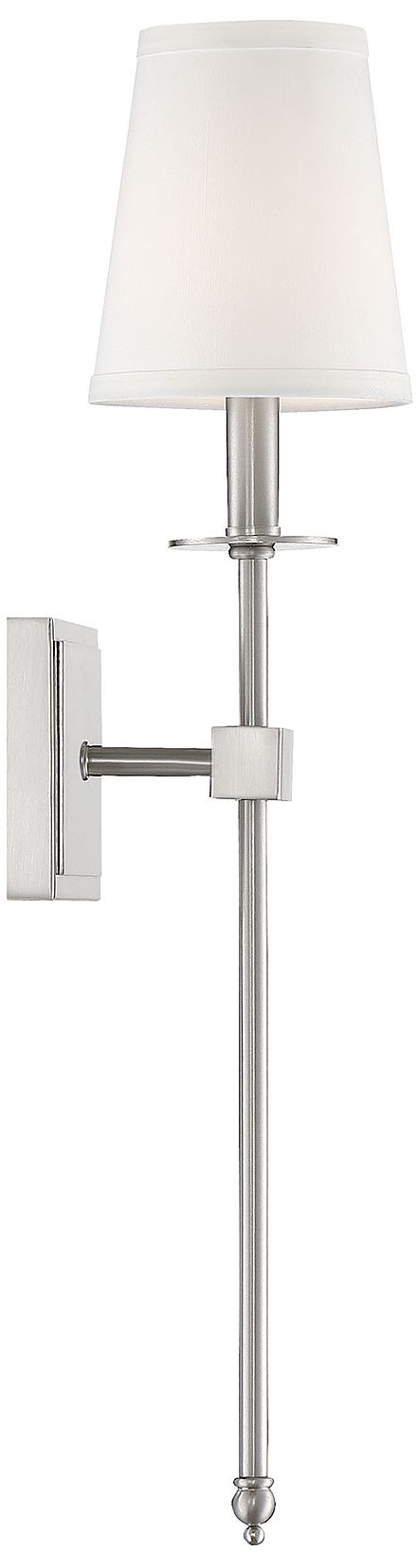 Image 5 Savoy House Monroe 24" High Satin Nickel Wall Sconce more views