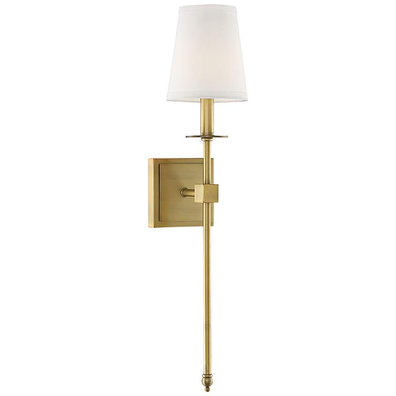 Image 1 Savoy House Monroe 24" High Warm Brass Wall Sconce