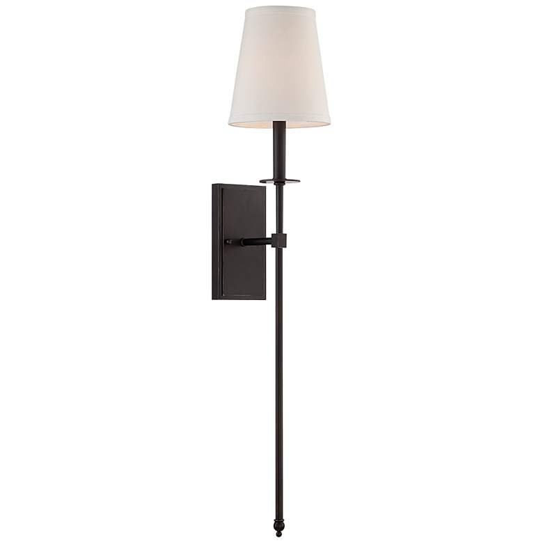 Image 2 Savoy House Monroe 33 1/2" High Classic Bronze Wall Sconce
