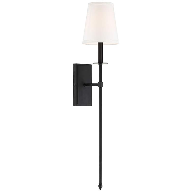 Image 4 Savoy House Monroe 33 1/2" High Matte Black Wall Sconce more views