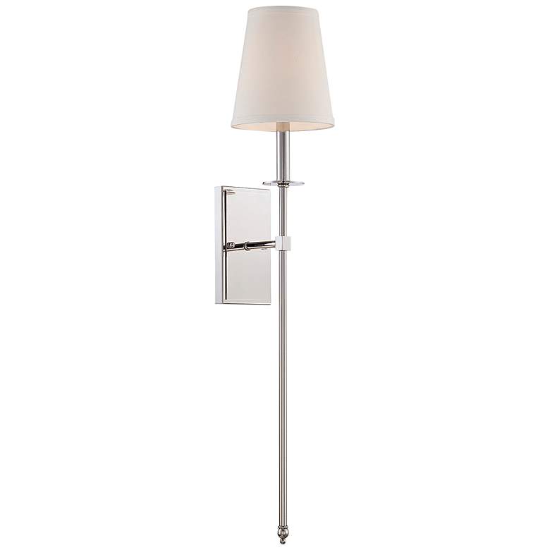 Image 3 Savoy House Monroe 33 1/2" High Polished Nickel Wall Sconce