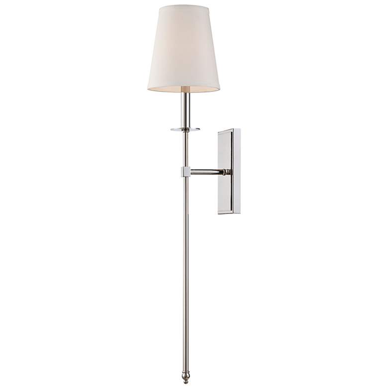 Image 6 Savoy House Monroe 33 1/2" High Polished Nickel Wall Sconce more views