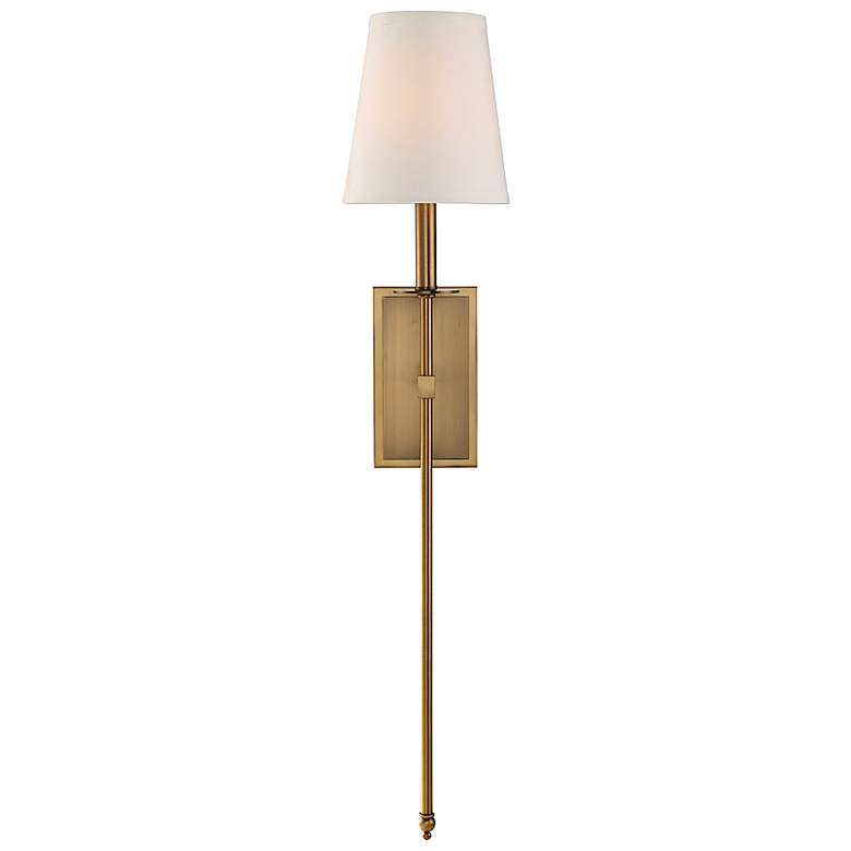 Image 3 Savoy House Monroe 33 1/2" High Warm Brass Wall Sconce more views