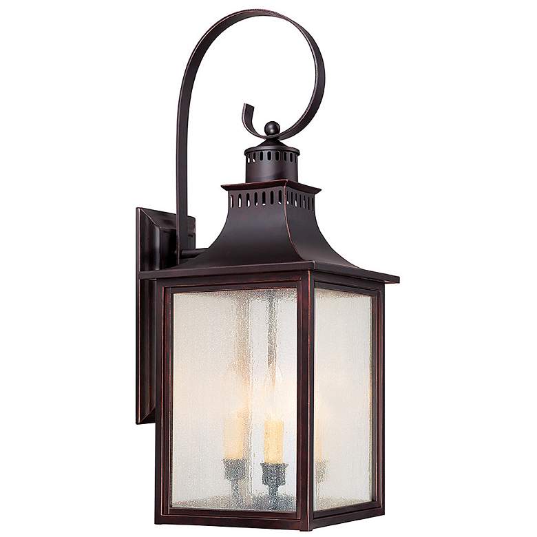 Image 1 Savoy House Monte Grande 27" High English Bronze 3-Light Outdoor Wall