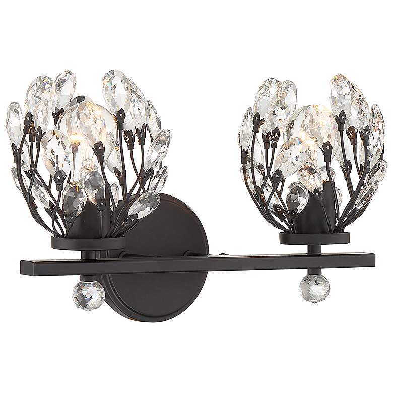 Image 3 Savoy House Moreno 15 1/2"H Matte Black 2-Light Wall Sconce more views