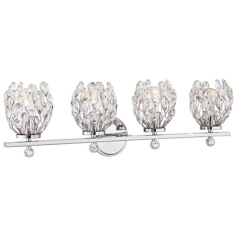 Image 3 Savoy House Moreno 31" Wide Chrome 4-Light Vanity Bath Light more views