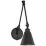 1_Savoy House Morland Matte Black Swing Arm Wall Lamp