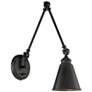 3_Savoy House Morland Matte Black Swing Arm Wall Lamp more views