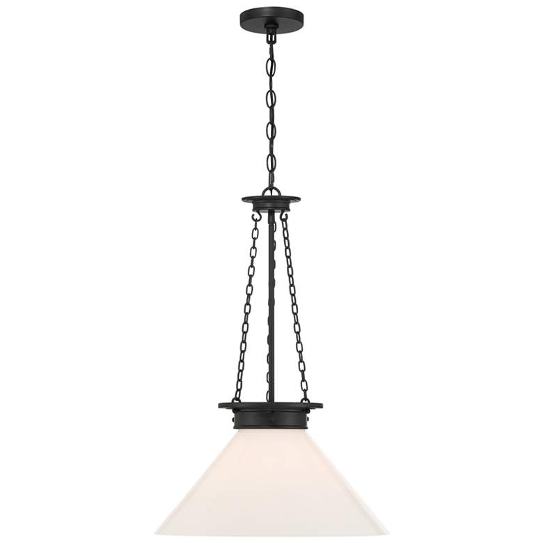 Image 1 Savoy House Myers 18" Wide Matte Black Pendant Light