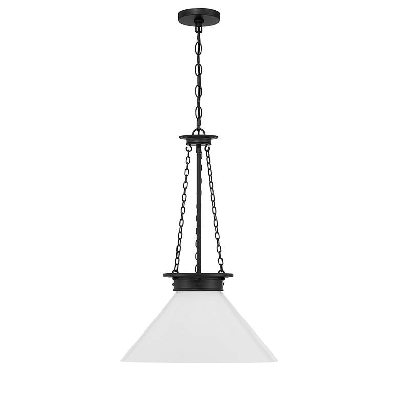 Image 2 Savoy House Myers 18" Wide Matte Black Pendant Light more views