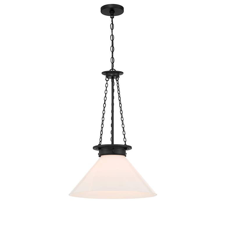 Image 3 Savoy House Myers 18" Wide Matte Black Pendant Light more views