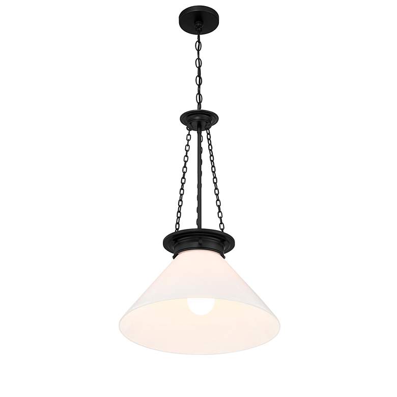 Image 4 Savoy House Myers 18" Wide Matte Black Pendant Light more views