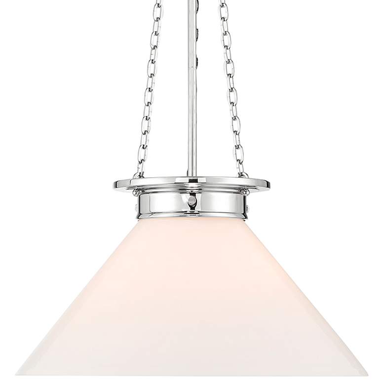 Image 2 Savoy House Myers 18" Wide Polished Nickel Pendant Light more views
