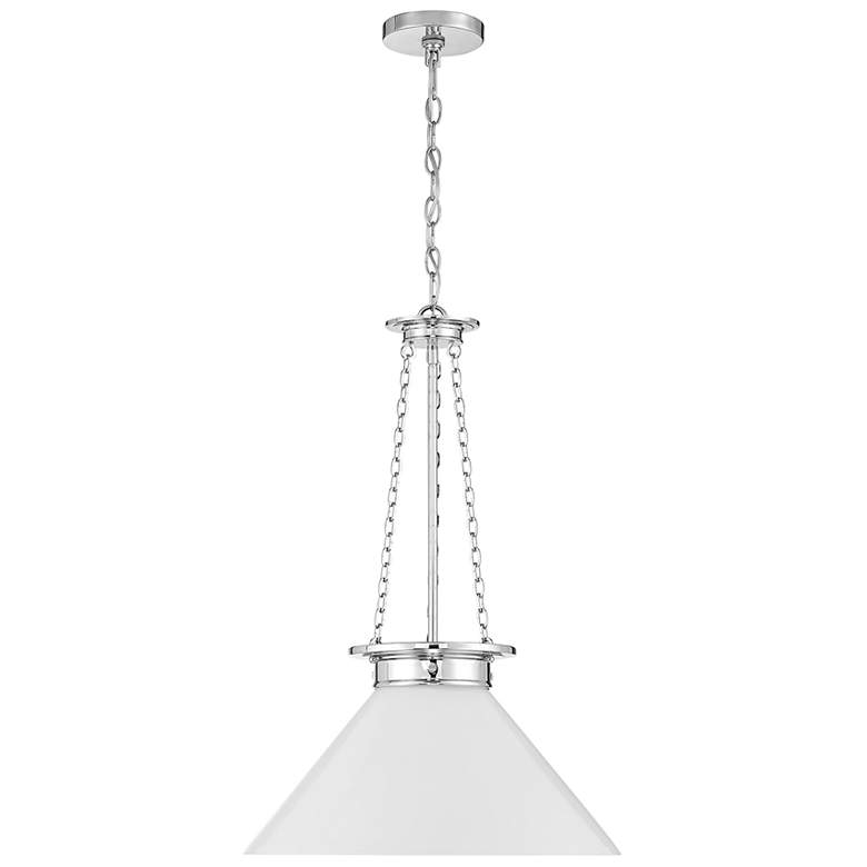 Image 6 Savoy House Myers 18" Wide Polished Nickel Pendant Light more views
