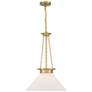 1_Savoy House Myers 18" Wide Warm Brass Pendant Light