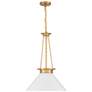 2_Savoy House Myers 18" Wide Warm Brass Pendant Light more views