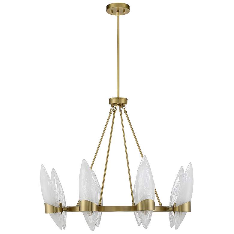 Image 2 Savoy House Nouvel 31" Wide Warm Brass 8-Light Chandelier more views