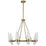 2_Savoy House Nouvel 31" Wide Warm Brass 8-Light Chandelier more views