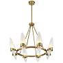 4_Savoy House Nouvel 31" Wide Warm Brass 8-Light Chandelier more views