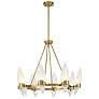 5_Savoy House Nouvel 31" Wide Warm Brass 8-Light Chandelier more views