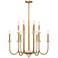 Savoy House Oakhurst 30"W Antique Gold 12-Light Chandelier