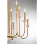 6_Savoy House Oakhurst 30"W Antique Gold 12-Light Chandelier more views