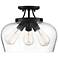 Savoy House Octave 13" Wide Black 3-Light Ceiling Light