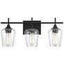 1_Savoy House Octave 21" Wide Black 3-Light Bath Light
