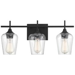 Savoy House Octave 21" Wide Black 3-Light Bath Light