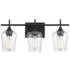 Savoy House Octave 21" Wide Black 3-Light Bath Light