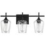 3_Savoy House Octave 21" Wide Black 3-Light Bath Light more views
