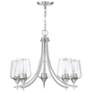 2_Savoy House Octave 23" Wide Satin Nickel 5-Light Chandelier more views