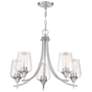 3_Savoy House Octave 23" Wide Satin Nickel 5-Light Chandelier more views