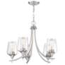 5_Savoy House Octave 23" Wide Satin Nickel 5-Light Chandelier more views