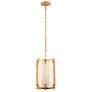 Savoy House Orleans 12" Wide Distressed Gold 4-Light Pendant