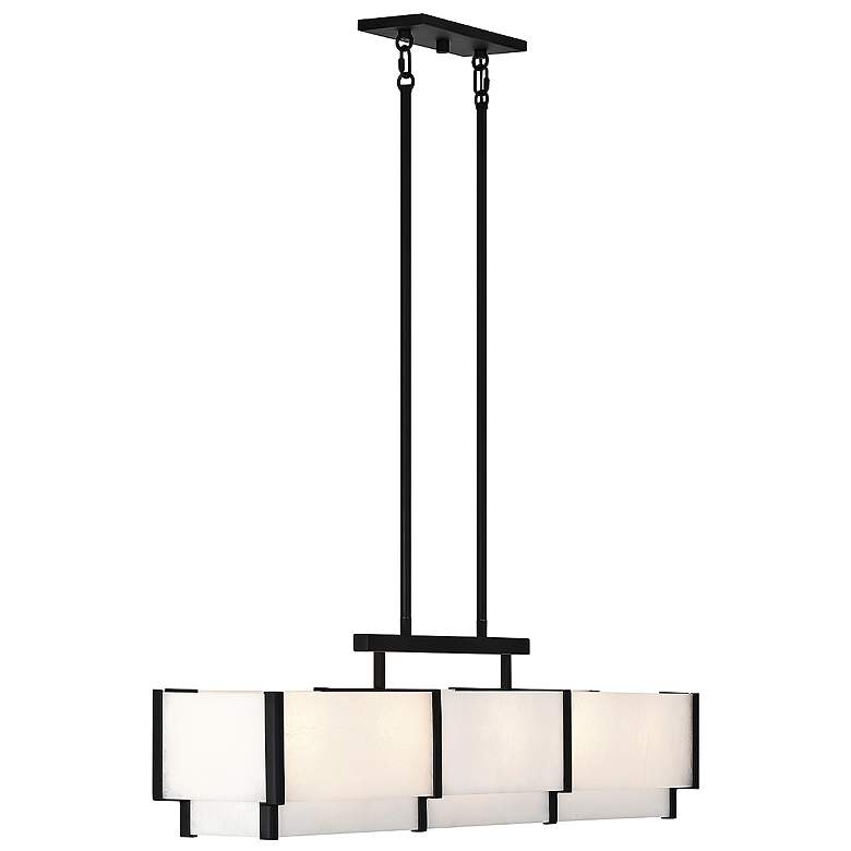 Image 5 Savoy House Orleans 44 1/4" Alabaster Glass Linear Chandelier more views