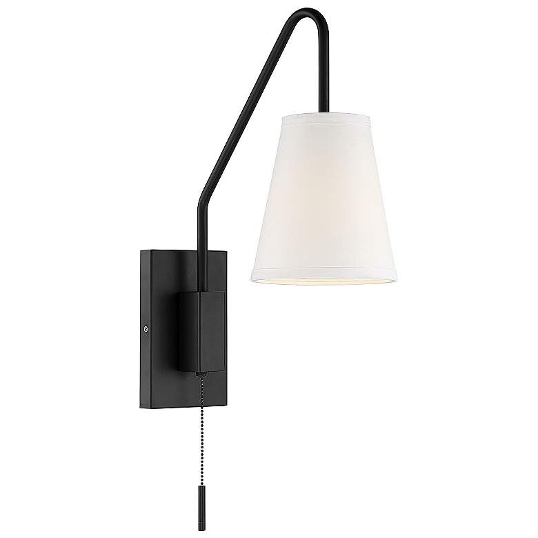 Image 4 Savoy House Owen 18" High Matte Black Adjustable Wall Sconce more views