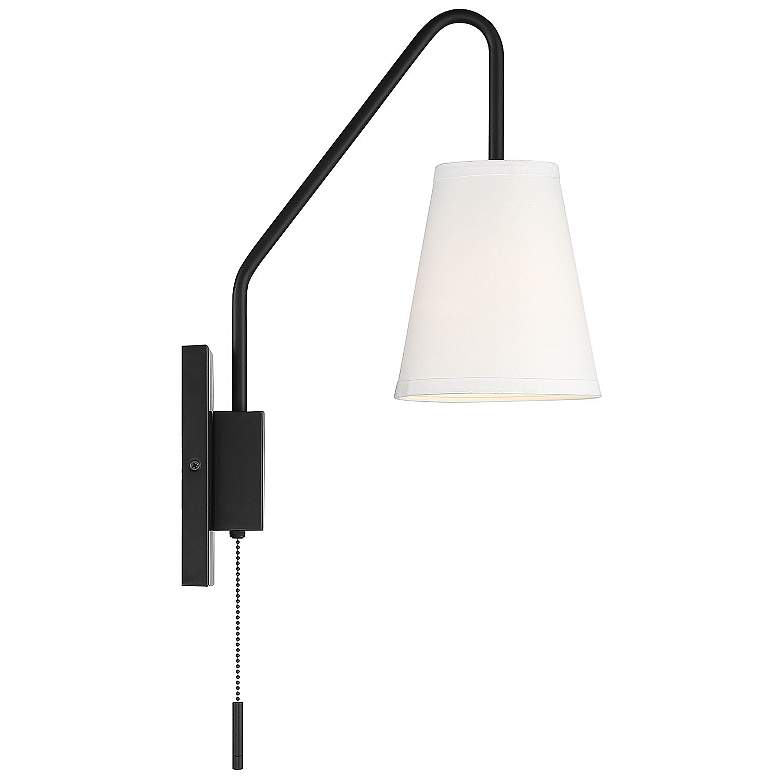 Image 5 Savoy House Owen 18" High Matte Black Adjustable Wall Sconce more views