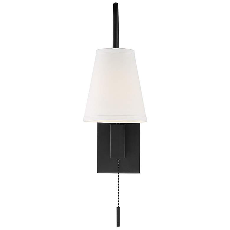 Image 6 Savoy House Owen 18" High Matte Black Adjustable Wall Sconce more views